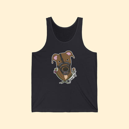 Good Dog Muzzle | Unisex Jersey Tank - Detezi Designs-28586530896429771197