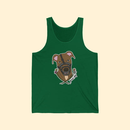 Good Dog Muzzle | Unisex Jersey Tank - Detezi Designs-32043189956103514909