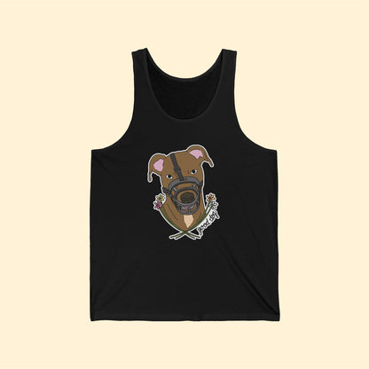 Good Dog Muzzle | Unisex Jersey Tank - Detezi Designs-64319944023141106631