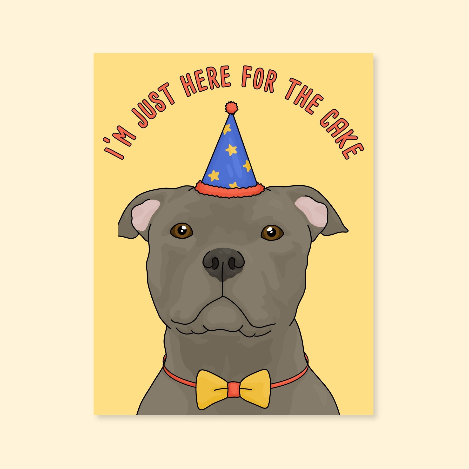 Greeting Card | I'm Just Here for the Cake - Detezi Designs-
