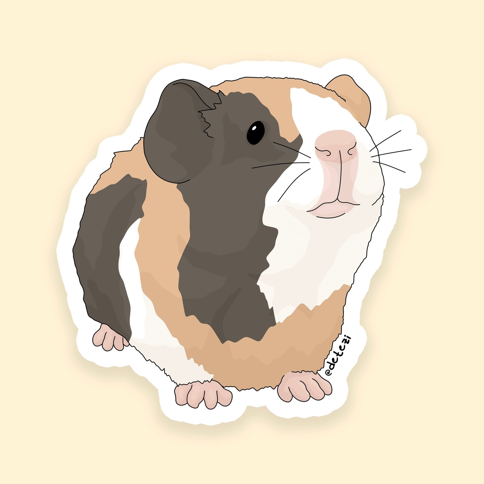 Guinea Pig | Vinyl Sticker - Detezi Designs - 