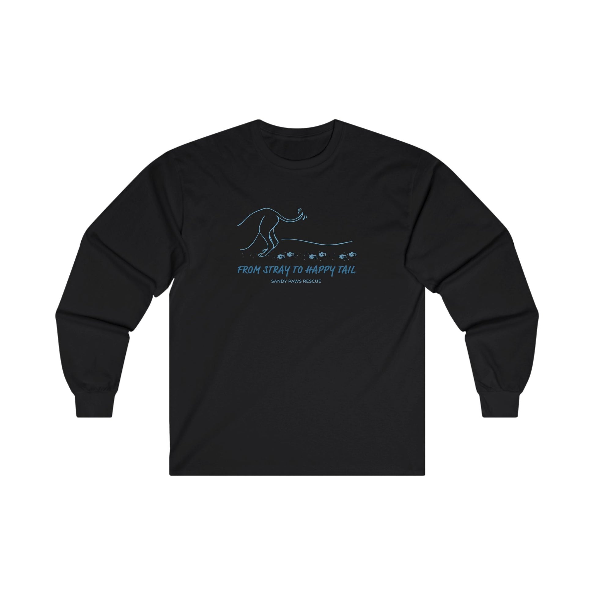 Happy Tail | FUNDRAISER for Sandy Paws Rescue | Long Sleeve Tee - Detezi Designs - 29896094011809192720