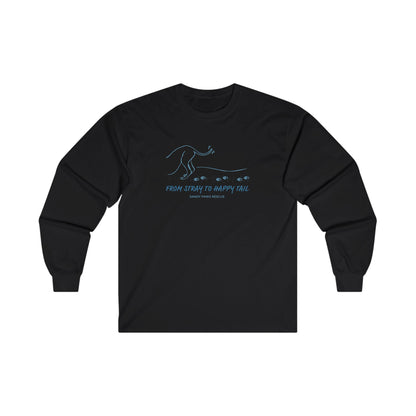 Happy Tail | FUNDRAISER for Sandy Paws Rescue | Long Sleeve Tee - Detezi Designs - 29896094011809192720