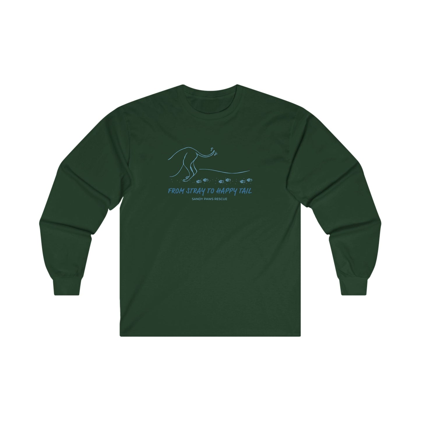 Happy Tail | FUNDRAISER for Sandy Paws Rescue | Long Sleeve Tee - Detezi Designs - 32618209015315090135