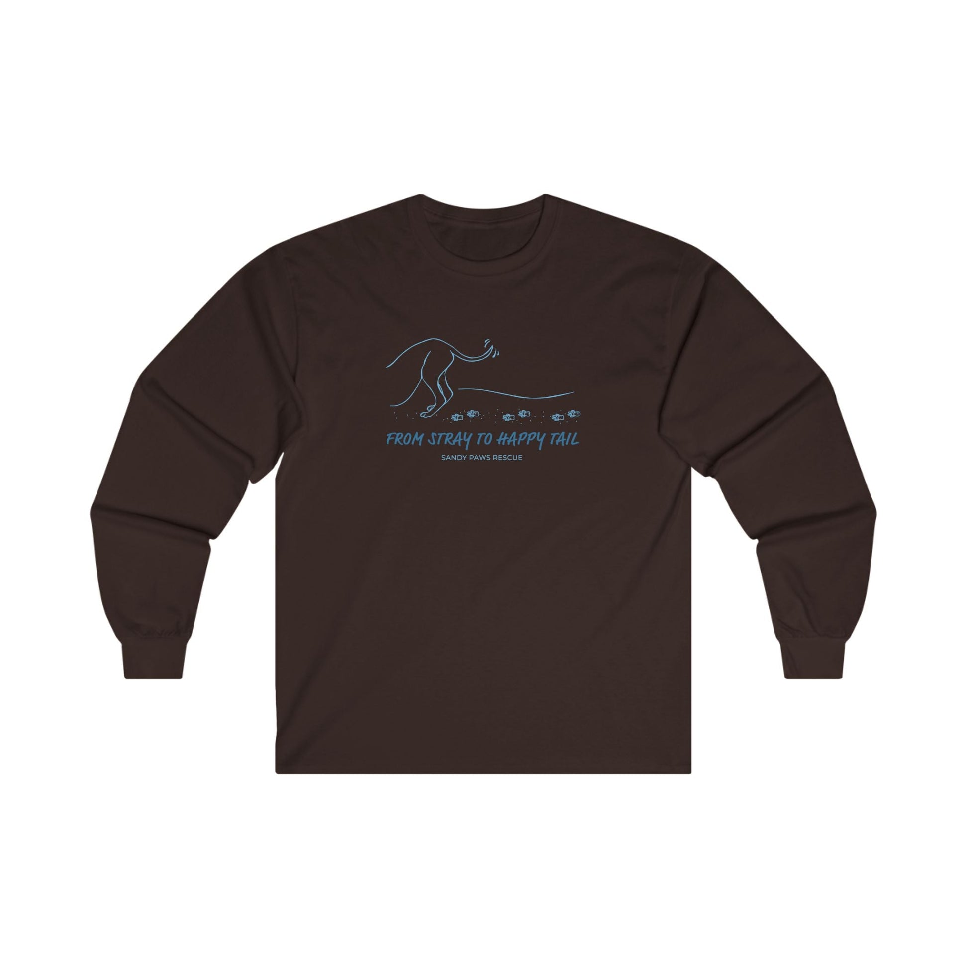 Happy Tail | FUNDRAISER for Sandy Paws Rescue | Long Sleeve Tee - Detezi Designs - 95133071225389241453