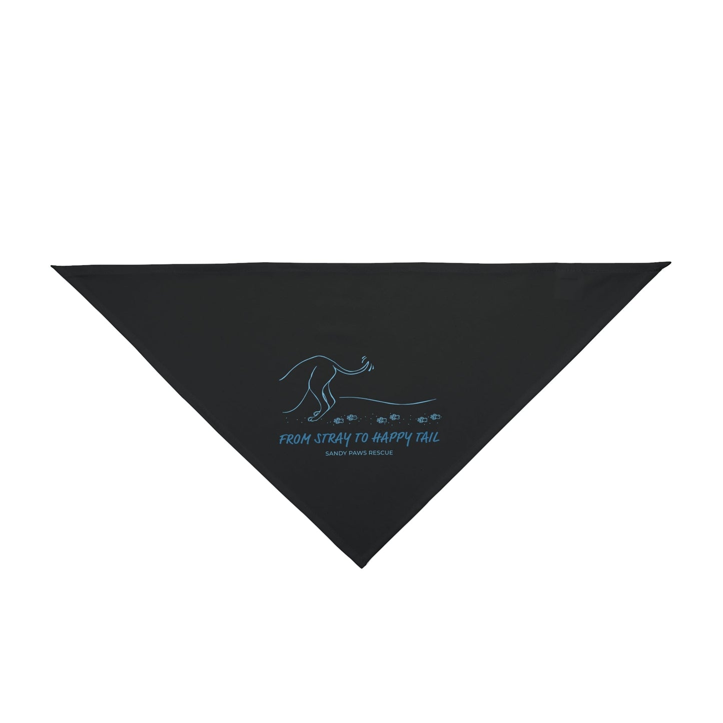 Happy Tail | FUNDRAISER for Sandy Paws Rescue | Pet Bandana - Detezi Designs - 20397595290704650686