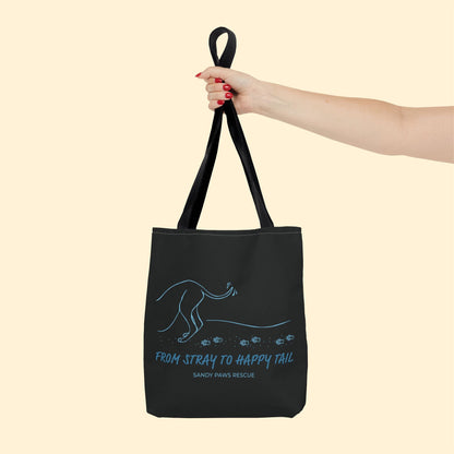 Happy Tail | FUNDRAISER for Sandy Paws Rescue | Tote Bag - Detezi Designs - 76461329198977928184