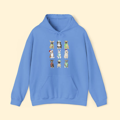 Holiday Puppies | Hooded Sweatshirt - Detezi Designs - 86330689973307789186