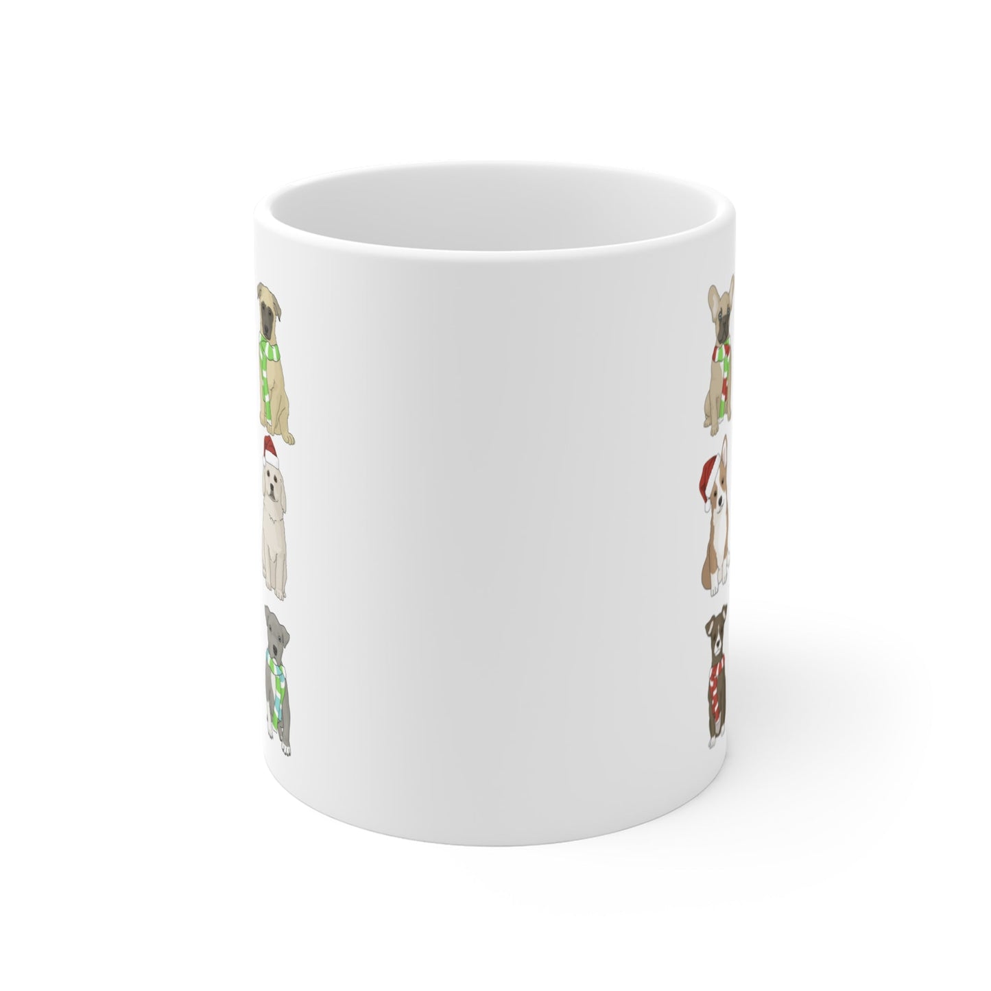 Holiday Puppies | Mug - Detezi Designs - 13976143540243463238