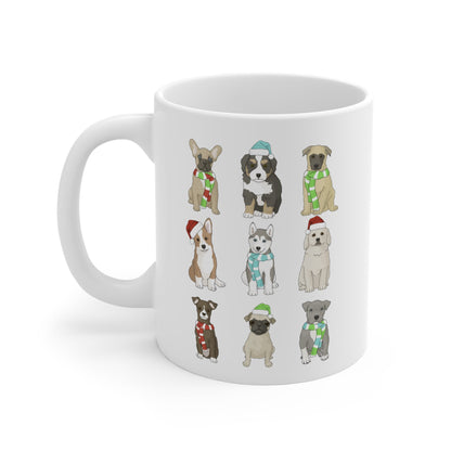 Holiday Puppies | Mug - Detezi Designs - 13976143540243463238