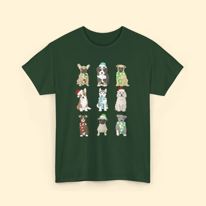 Holiday Puppies | T-shirt - Detezi Designs - 14565518902073700958