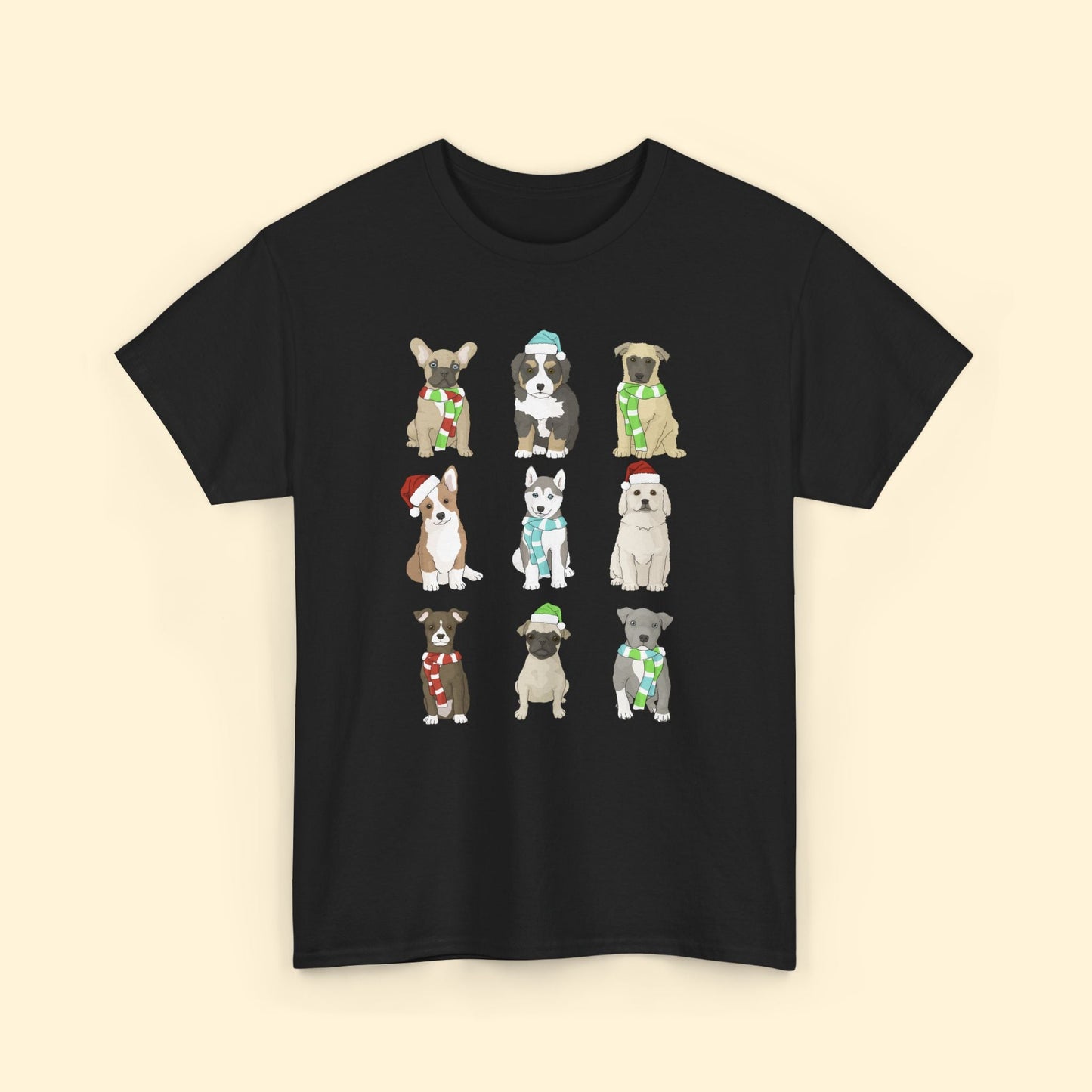 Holiday Puppies | T-shirt - Detezi Designs - 22105981398720345054