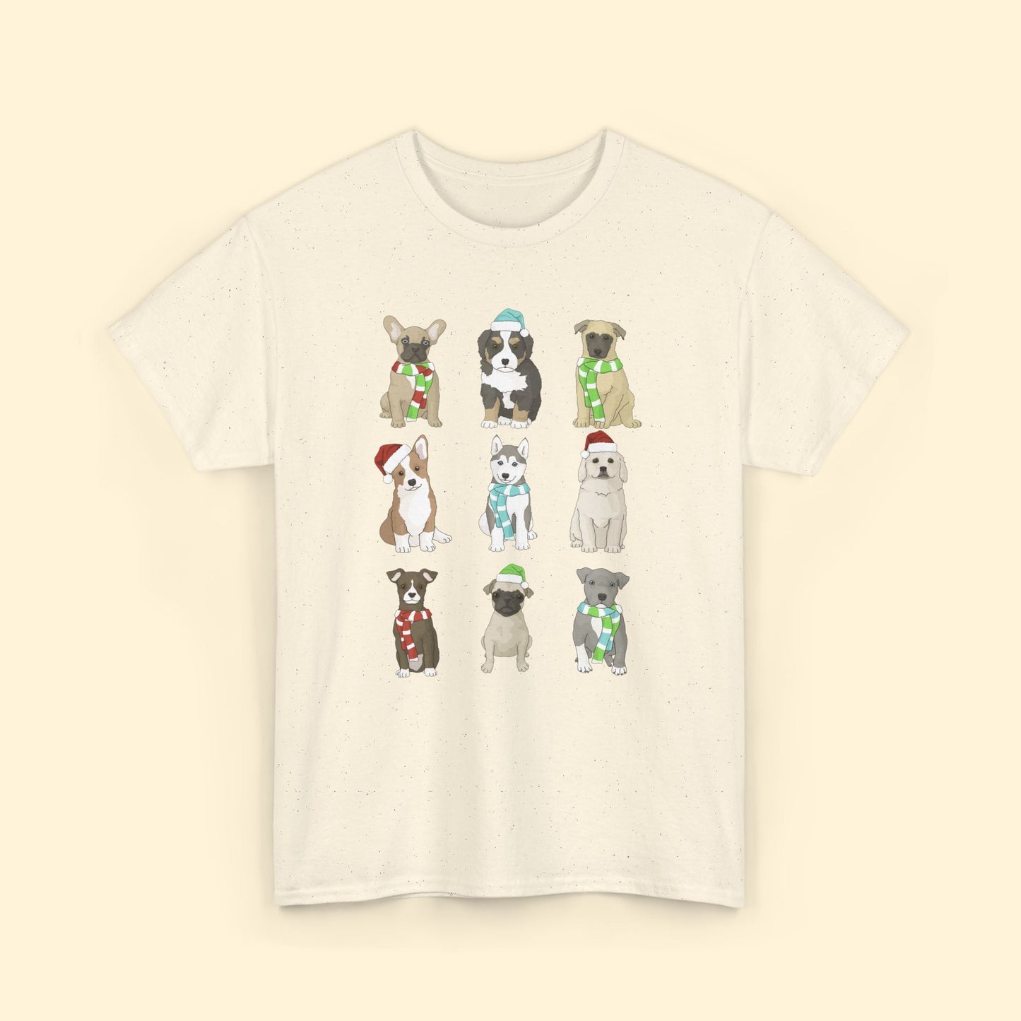 Holiday Puppies | T-shirt - Detezi Designs - 23523388679781631822