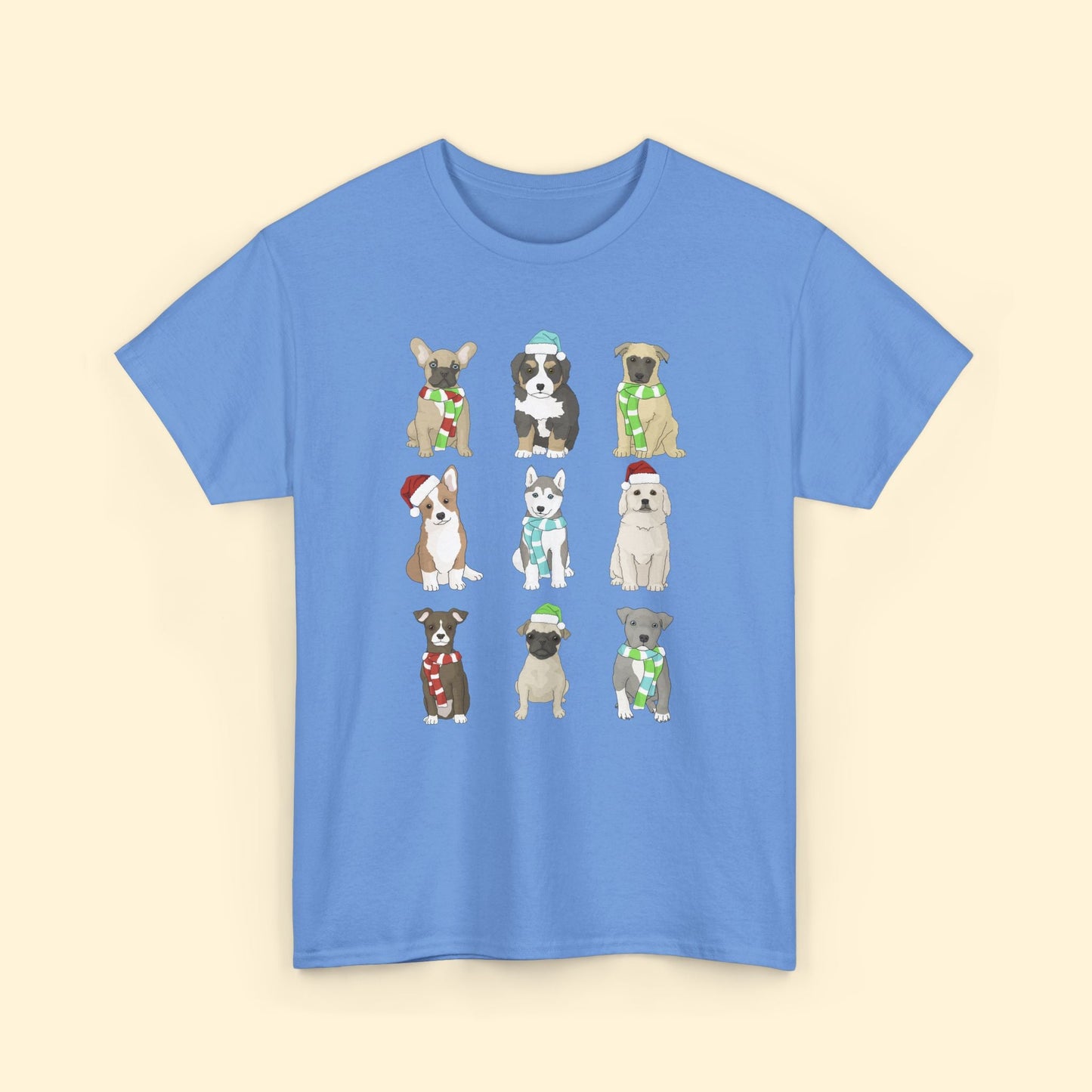 Holiday Puppies | T-shirt - Detezi Designs - 25458316353561941762