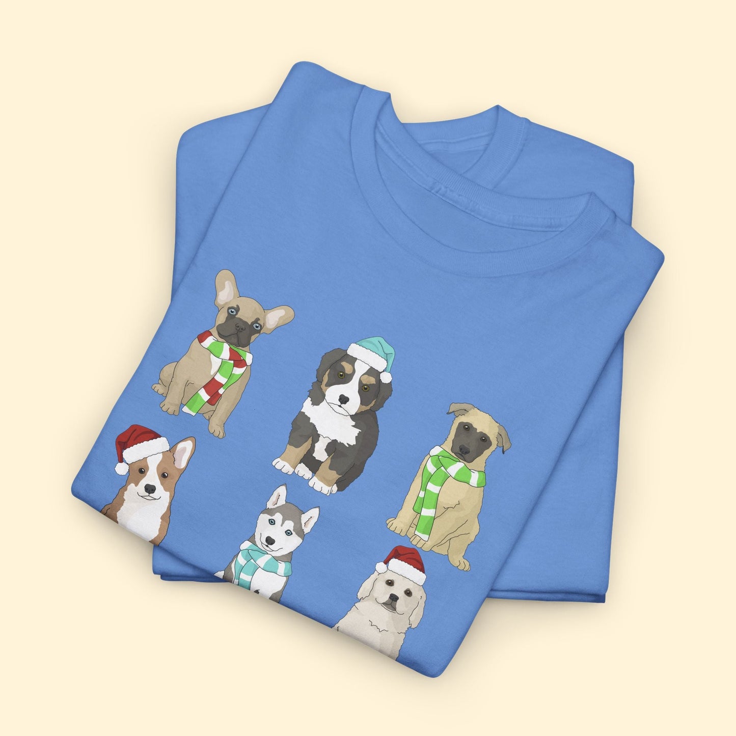 Holiday Puppies | T-shirt - Detezi Designs - 25458316353561941762