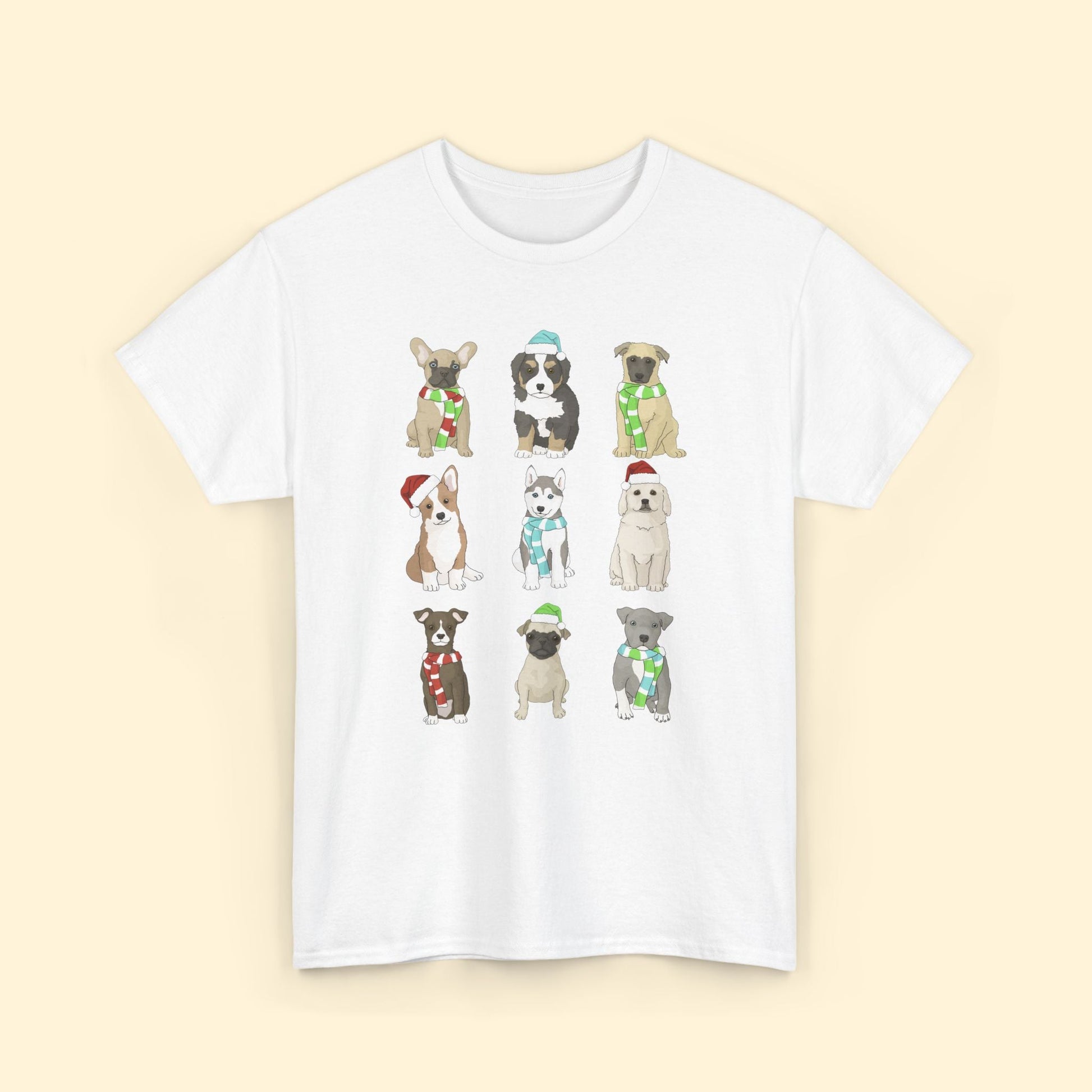 Holiday Puppies | T-shirt - Detezi Designs - 25468633715967909933