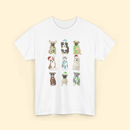 Holiday Puppies | T-shirt - Detezi Designs - 25468633715967909933