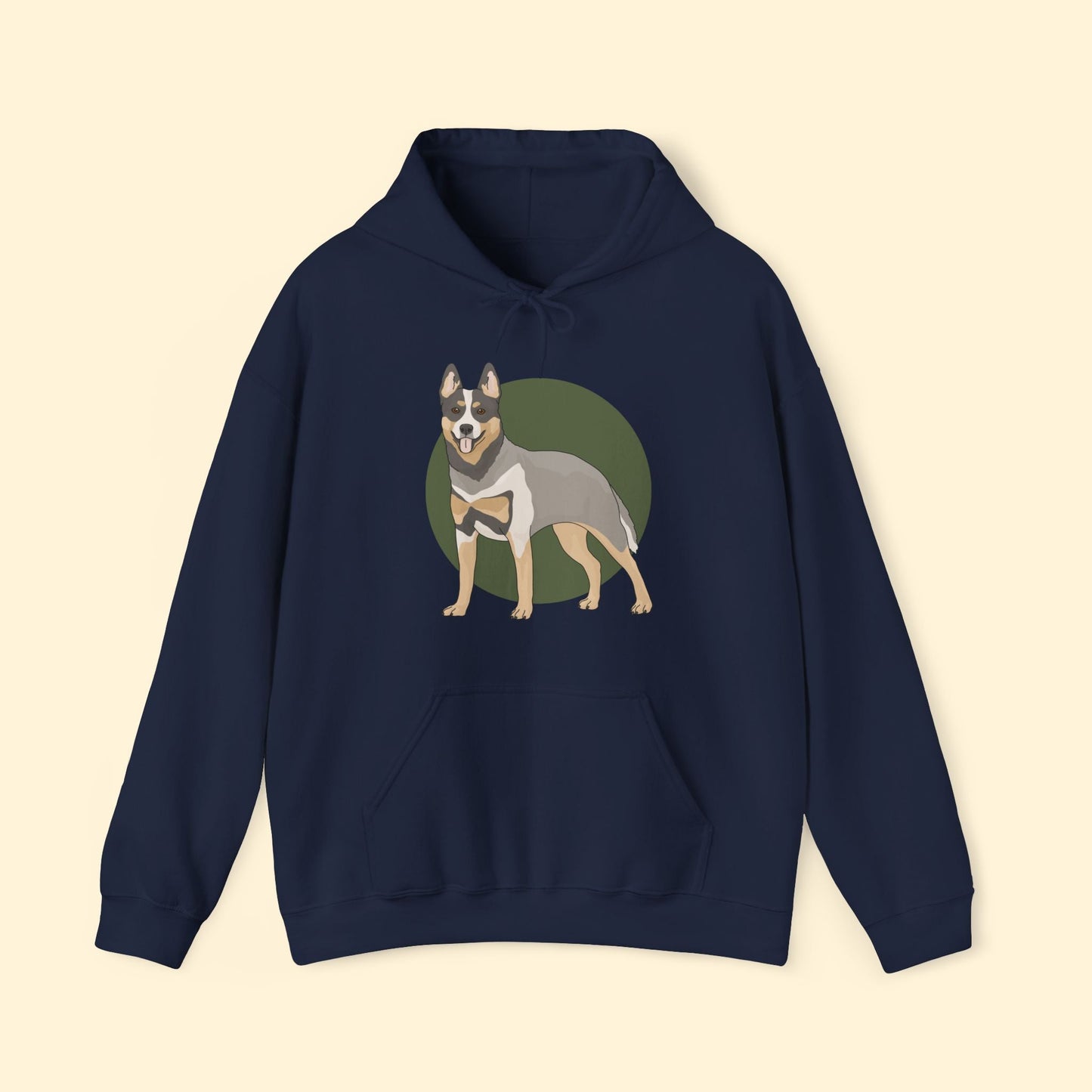 Hooded Sweatshirt | Australian Cattle Dog | Blue Heeler - Detezi Designs - 10091279905758082447