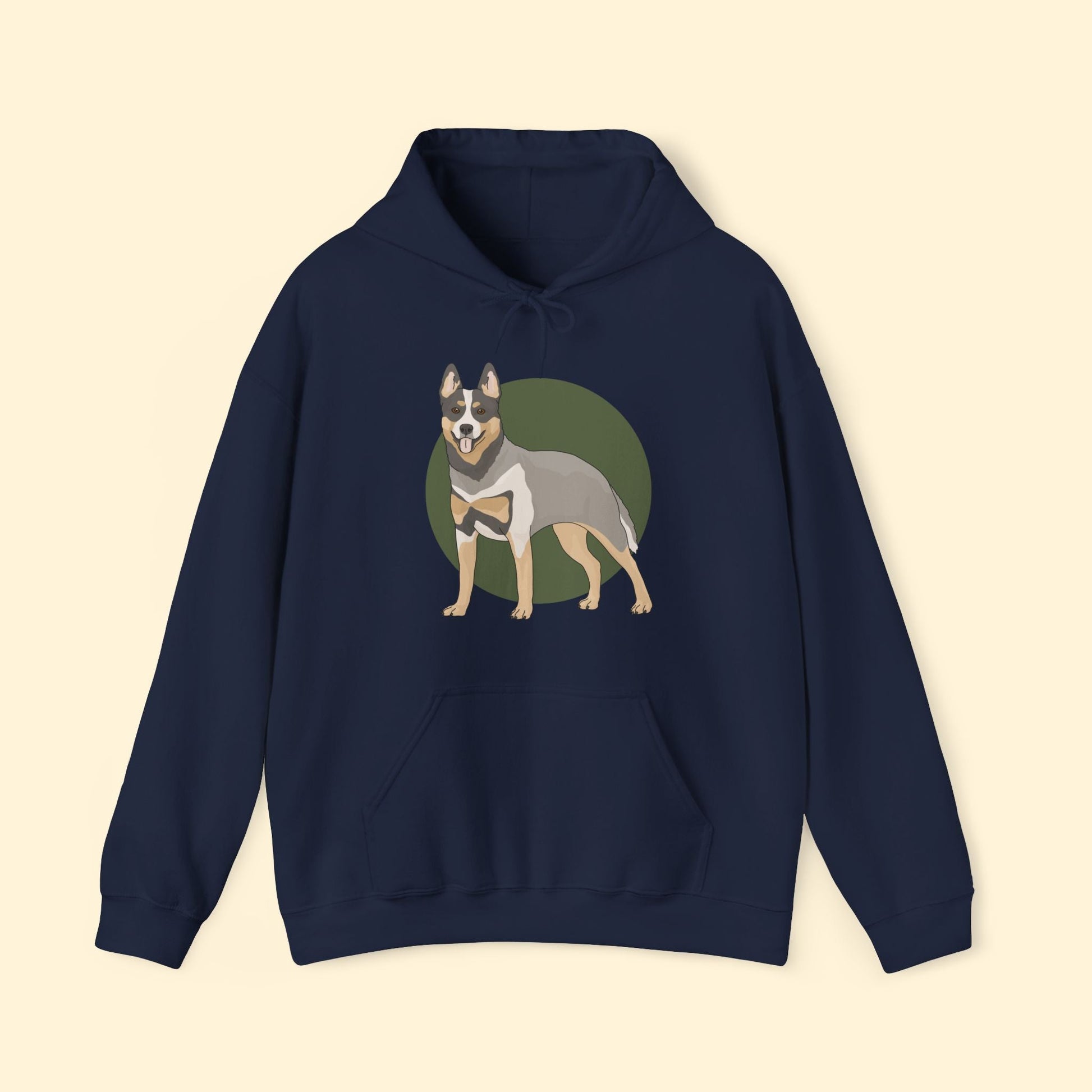 Hooded Sweatshirt | Australian Cattle Dog | Blue Heeler - Detezi Designs - 10091279905758082447