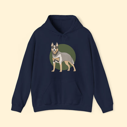 Hooded Sweatshirt | Australian Cattle Dog | Blue Heeler - Detezi Designs - 10091279905758082447