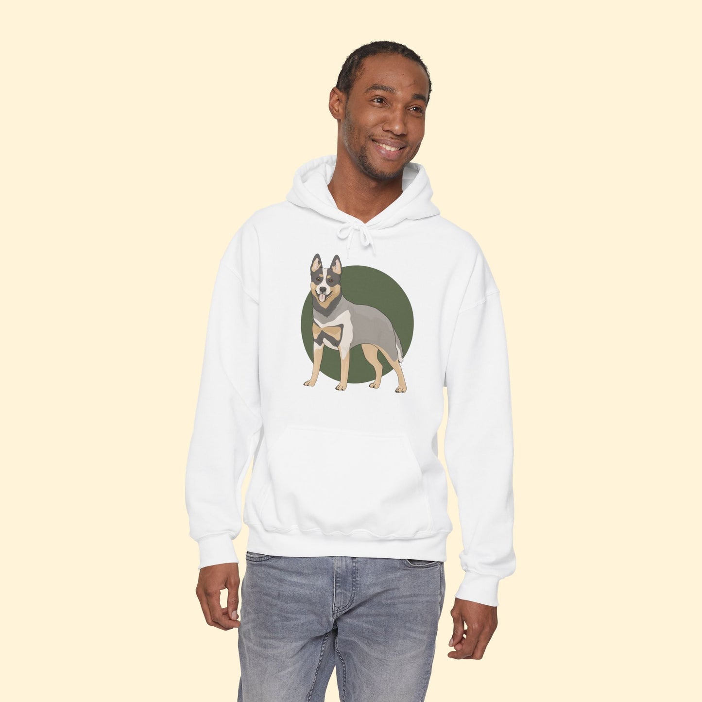 Hooded Sweatshirt | Australian Cattle Dog | Blue Heeler - Detezi Designs - 10091279905758082447