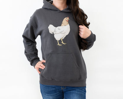 Hooded Sweatshirt | Chicken - Detezi Designs - 17573302897997092263
