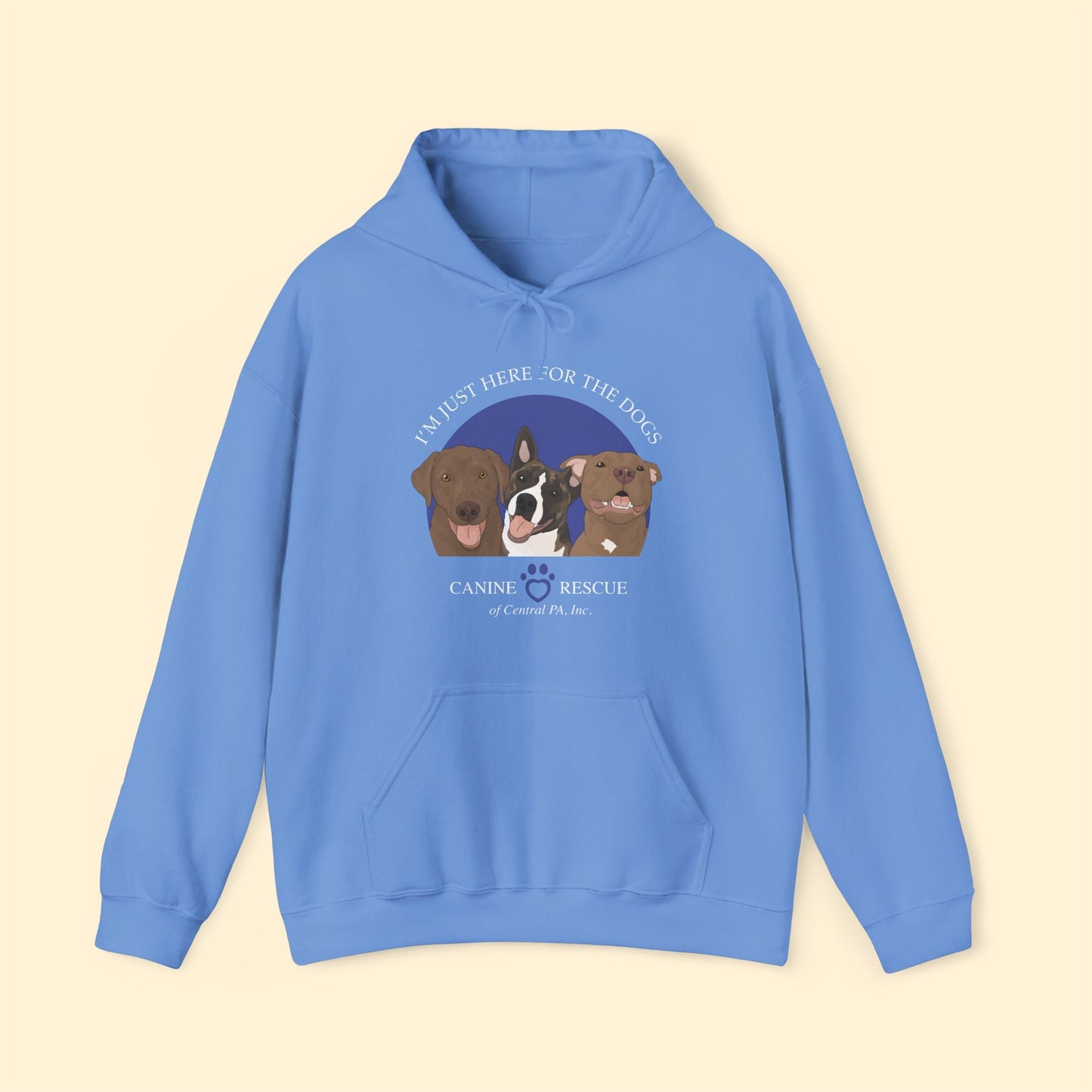 Hooded Sweatshirt | FUNDRAISER | Canine Rescue of Central PA - Detezi Designs - 24519206001340528531