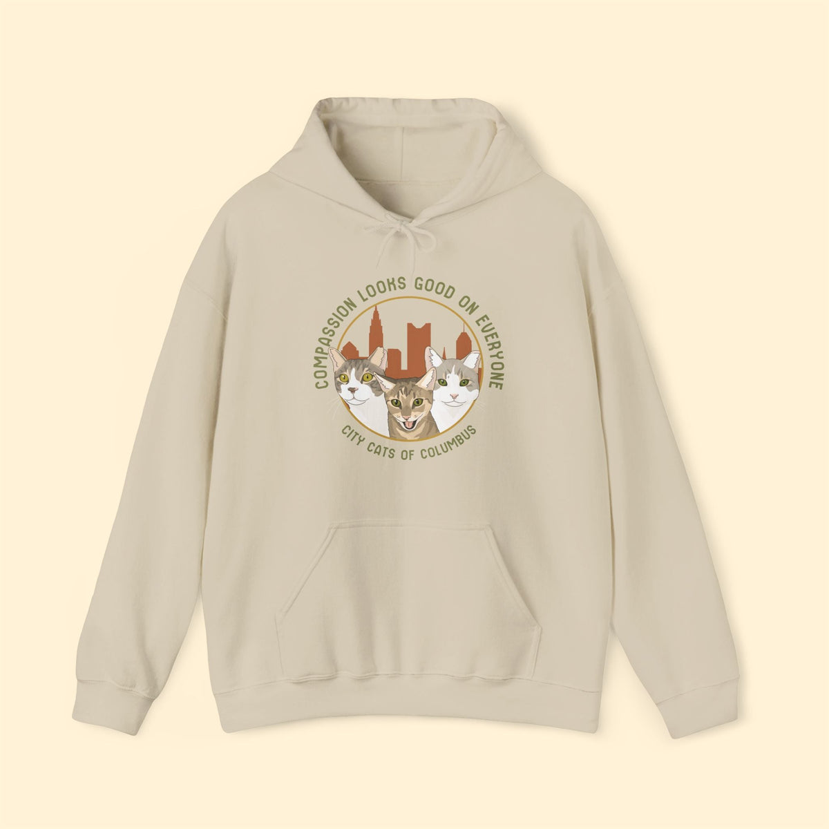 Hooded Sweatshirt | FUNDRAISER | City Cats of Columbus - Detezi Designs-14894674857588011049