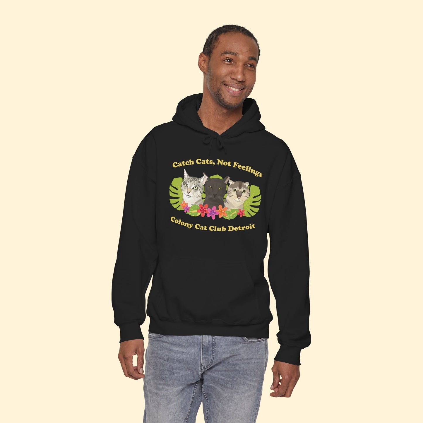 Hooded Sweatshirt | FUNDRAISER | Colony Cat Club - Detezi Designs - 11481402359862606182