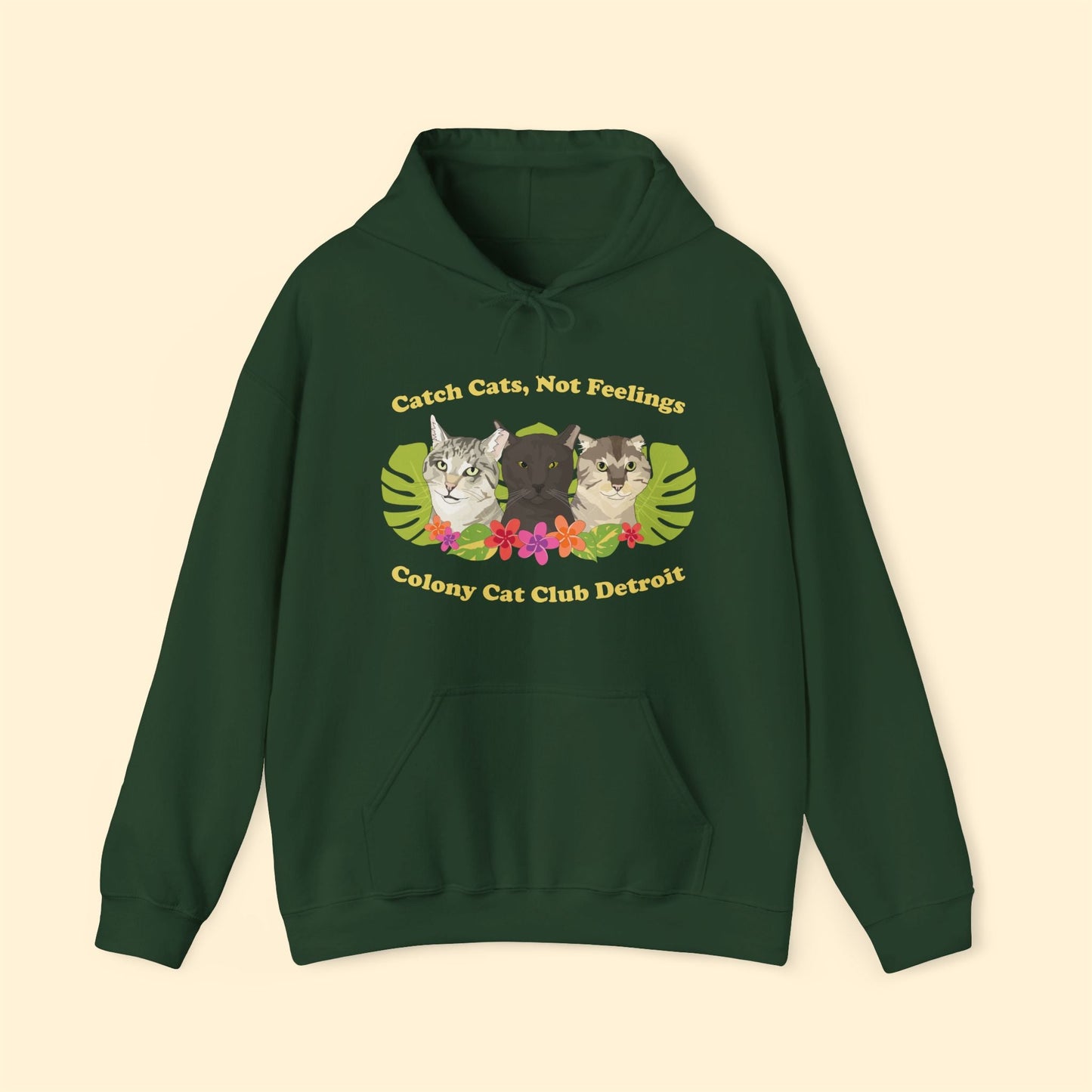 Hooded Sweatshirt | FUNDRAISER | Colony Cat Club - Detezi Designs - 29010760310786603093