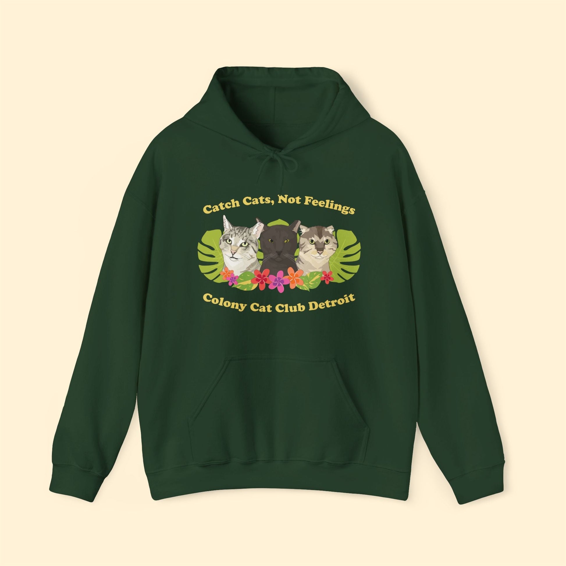 Hooded Sweatshirt | FUNDRAISER | Colony Cat Club - Detezi Designs - 29010760310786603093