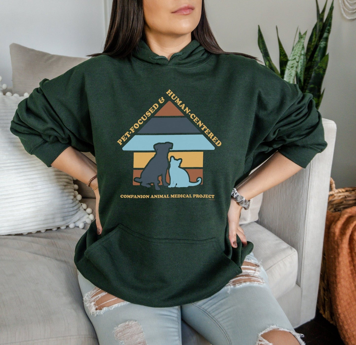 Hooded Sweatshirt | FUNDRAISER | Companion Animal Medical Project - Detezi Designs - 48916050211463779818