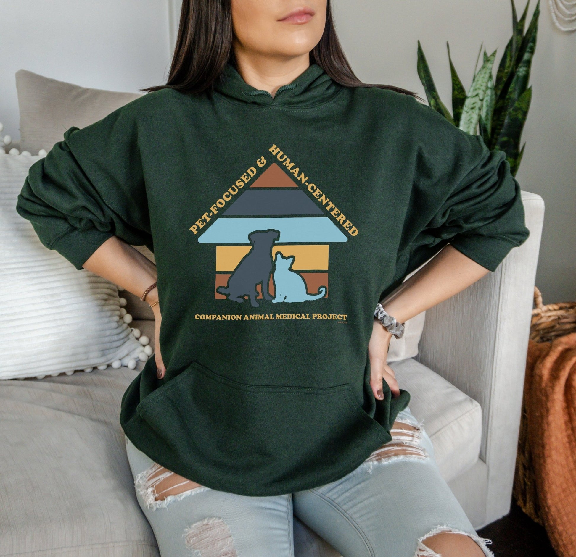 Hooded Sweatshirt | FUNDRAISER | Companion Animal Medical Project - Detezi Designs - 48916050211463779818