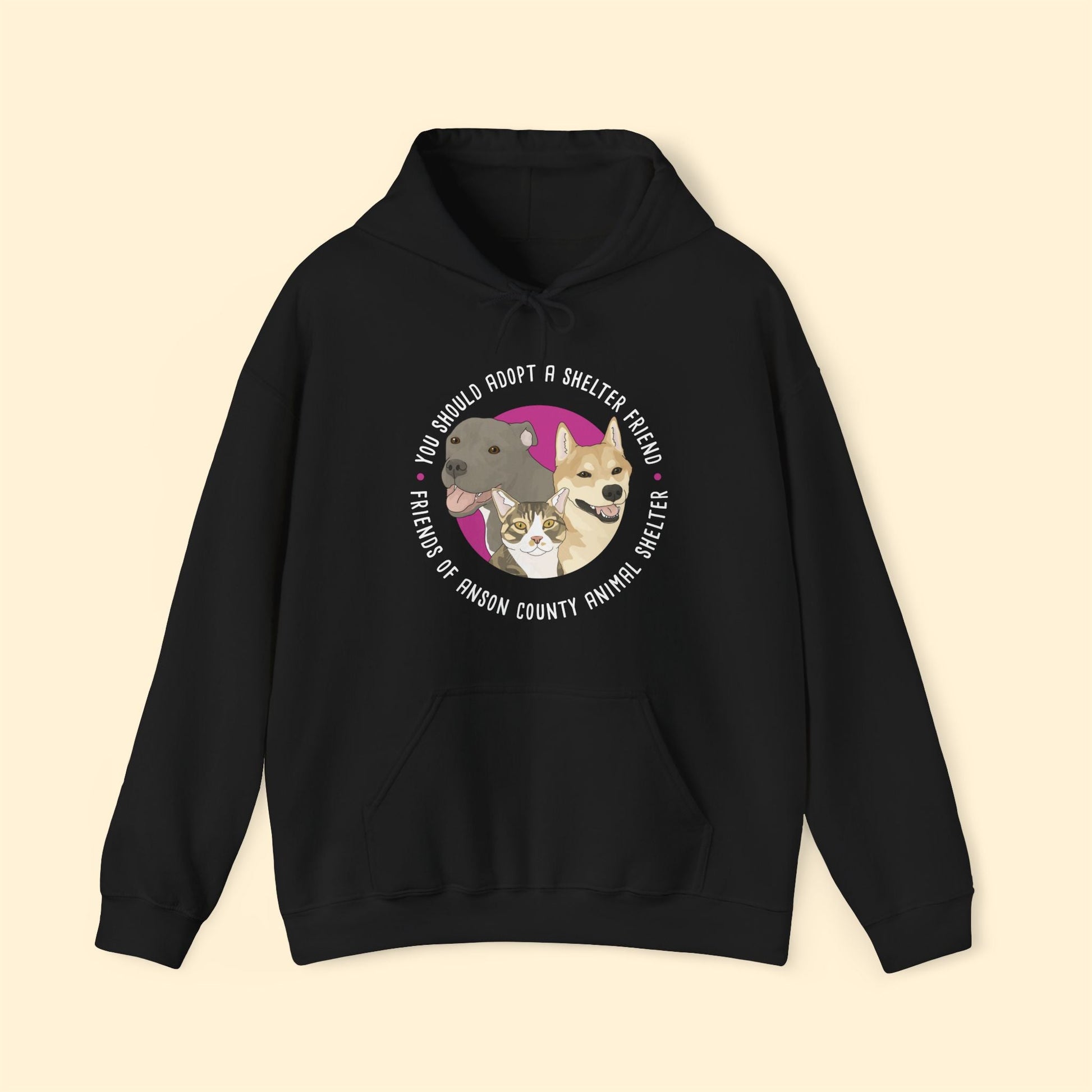 Hooded Sweatshirt | FUNDRAISER | Friends of Anson County Animal Shelter - Detezi Designs - 25967312343521882161