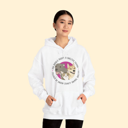 Hooded Sweatshirt | FUNDRAISER | Friends of Anson County Animal Shelter - Detezi Designs - 30903307166729680390