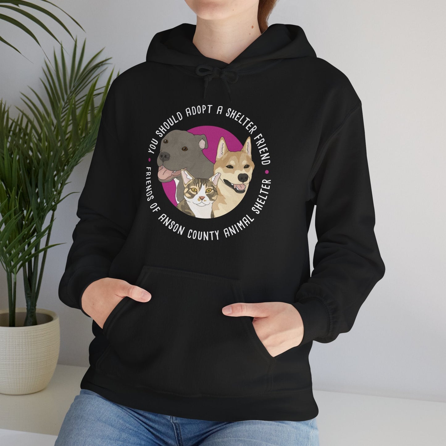 Hooded Sweatshirt | FUNDRAISER | Friends of Anson County Animal Shelter - Detezi Designs - 30903307166729680390