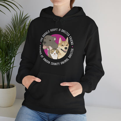 Hooded Sweatshirt | FUNDRAISER | Friends of Anson County Animal Shelter - Detezi Designs - 30903307166729680390