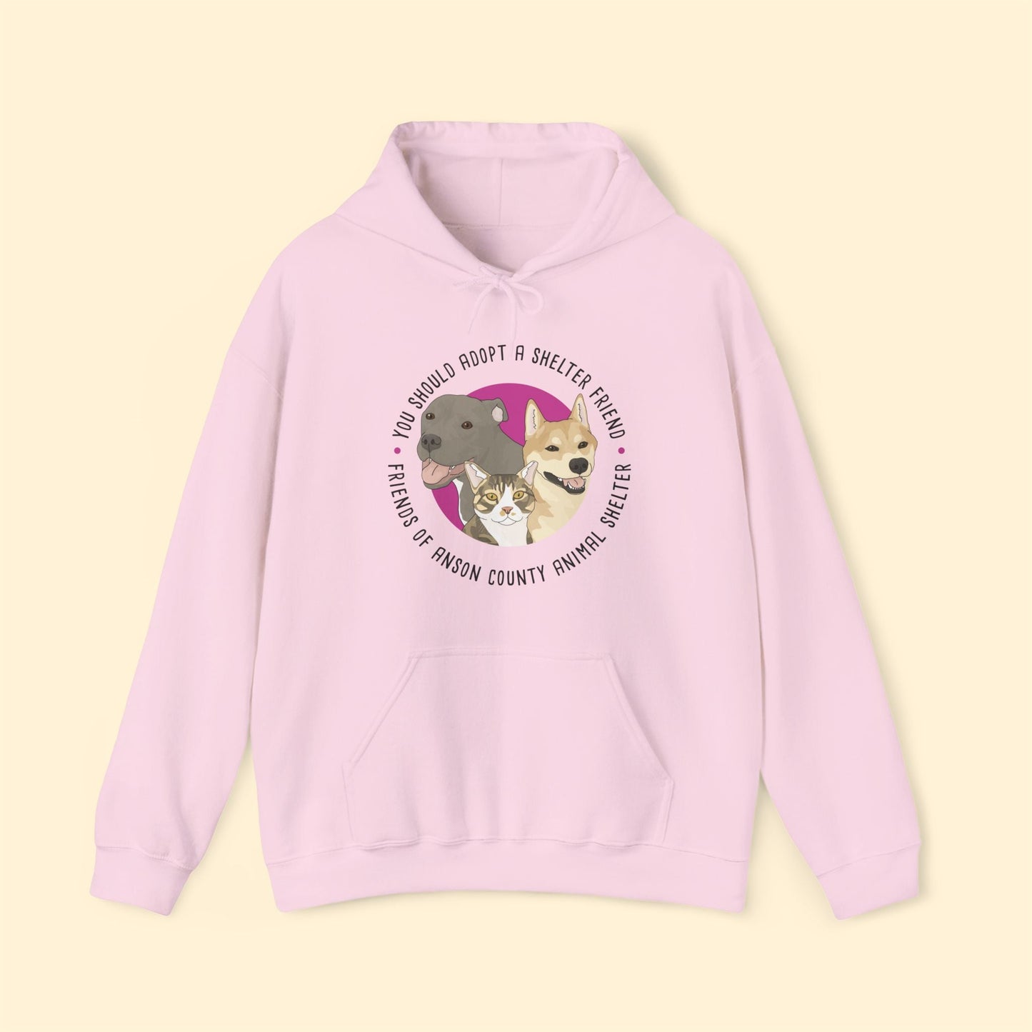 Hooded Sweatshirt | FUNDRAISER | Friends of Anson County Animal Shelter - Detezi Designs - 78354362035331591811