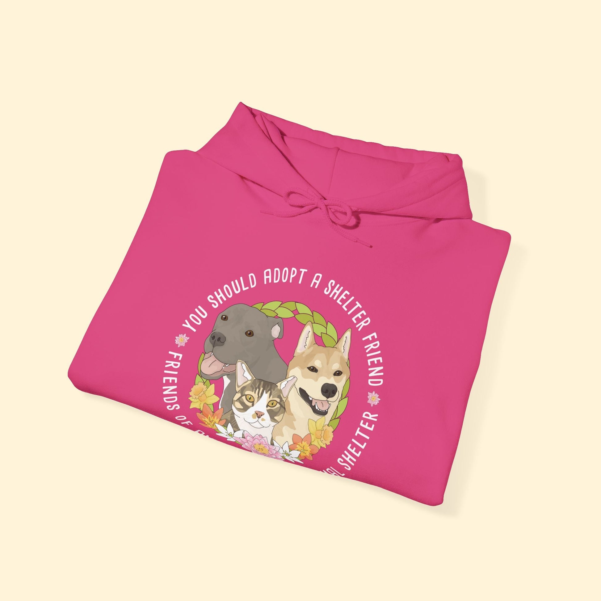 Hooded Sweatshirt | FUNDRAISER | Friends of Anson County Animal Shelter | Spring - Detezi Designs - 17604124130505804158