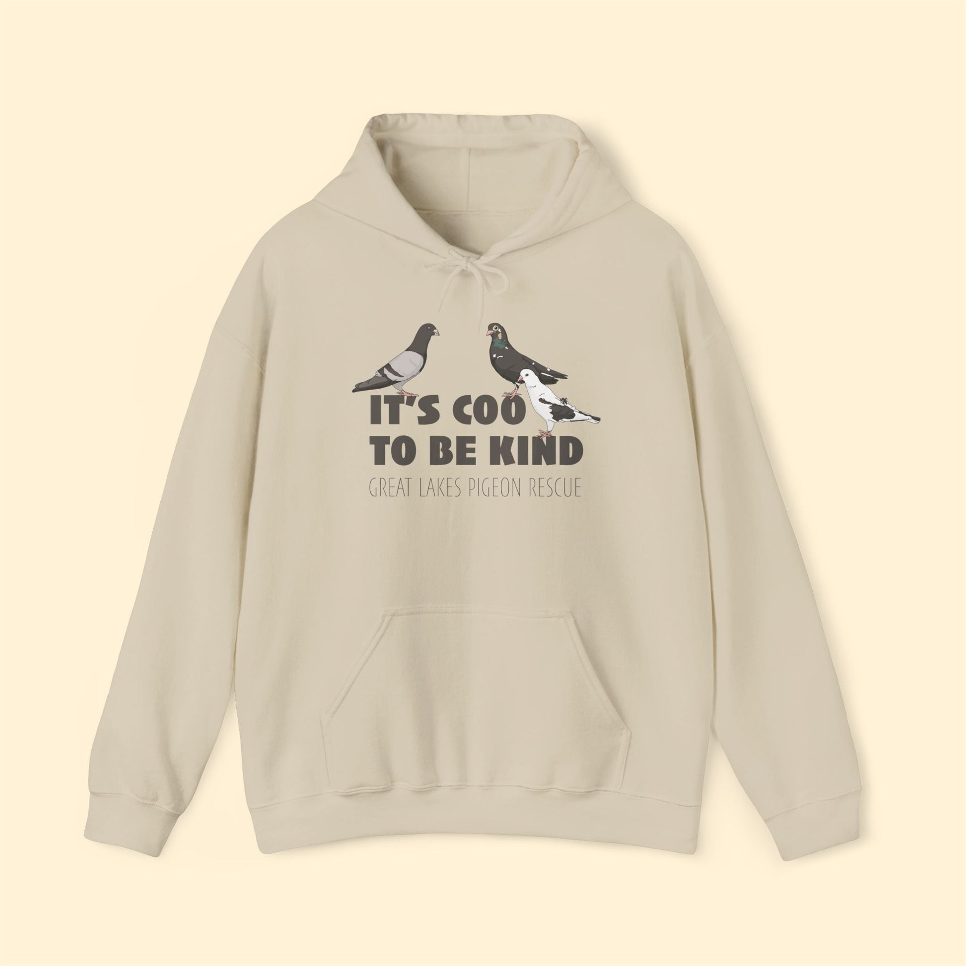Hooded Sweatshirt | FUNDRAISER | Great Lakes Pigeon Rescue - Detezi Designs - 88594728911395158020