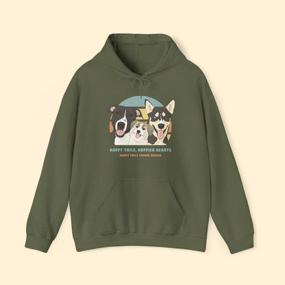 Hooded Sweatshirt | FUNDRAISER | Happy Tails Canine Rescue - Detezi Designs-10012130477686099172