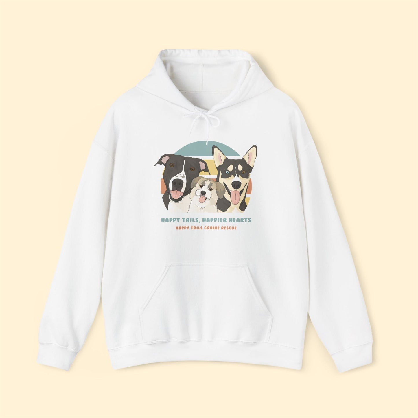 Hooded Sweatshirt | FUNDRAISER | Happy Tails Canine Rescue - Detezi Designs-10471941419968453692