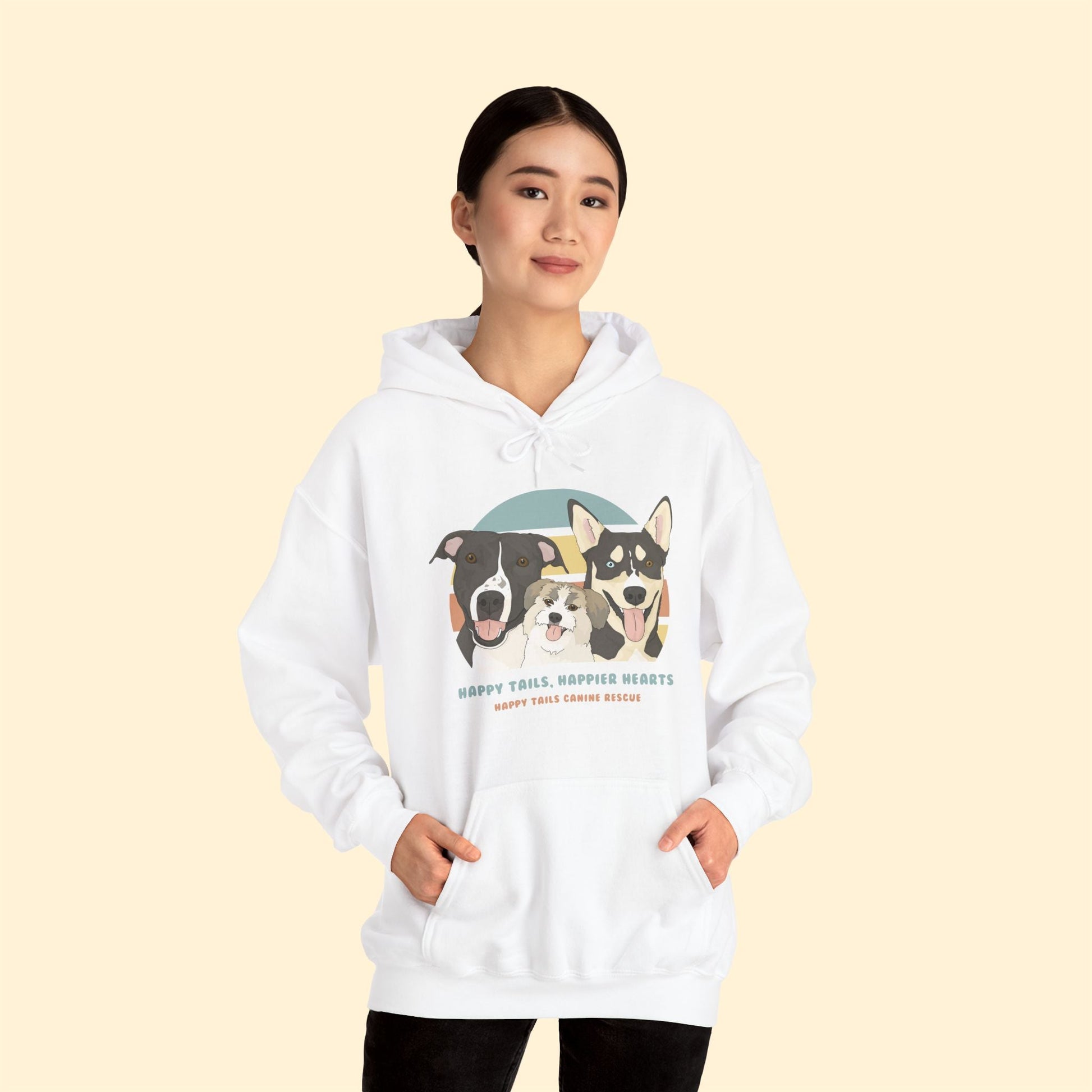 Hooded Sweatshirt | FUNDRAISER | Happy Tails Canine Rescue - Detezi Designs-29079410193719227900