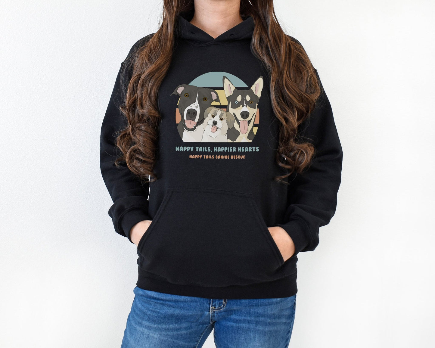 Hooded Sweatshirt | FUNDRAISER | Happy Tails Canine Rescue - Detezi Designs-29079410193719227900