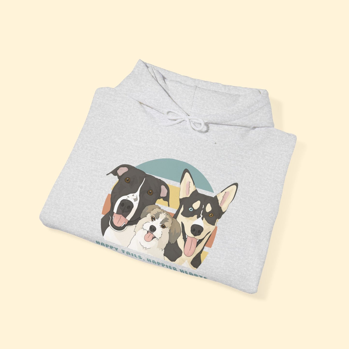Hooded Sweatshirt | FUNDRAISER | Happy Tails Canine Rescue - Detezi Designs-55173318222387128439