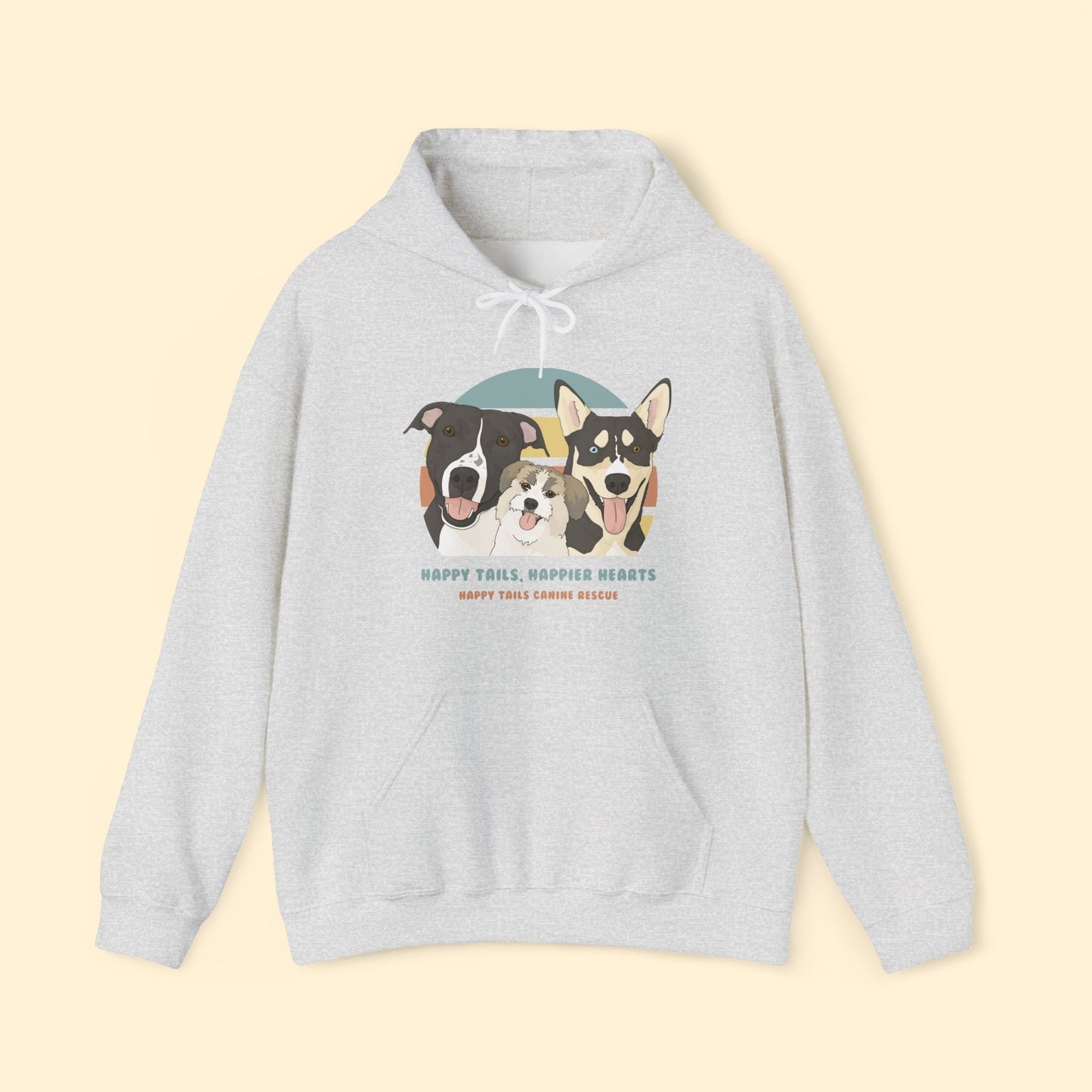 Hooded Sweatshirt | FUNDRAISER | Happy Tails Canine Rescue - Detezi Designs-55173318222387128439
