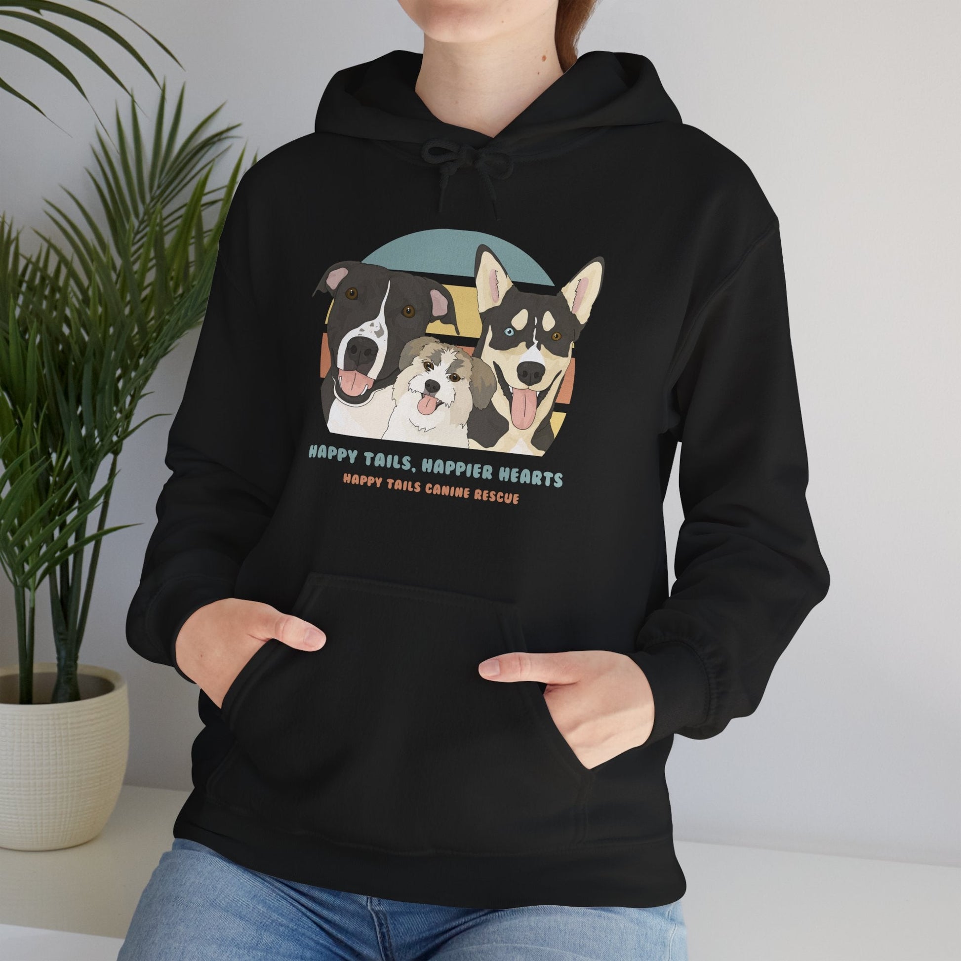 Hooded Sweatshirt | FUNDRAISER | Happy Tails Canine Rescue - Detezi Designs-55173318222387128439