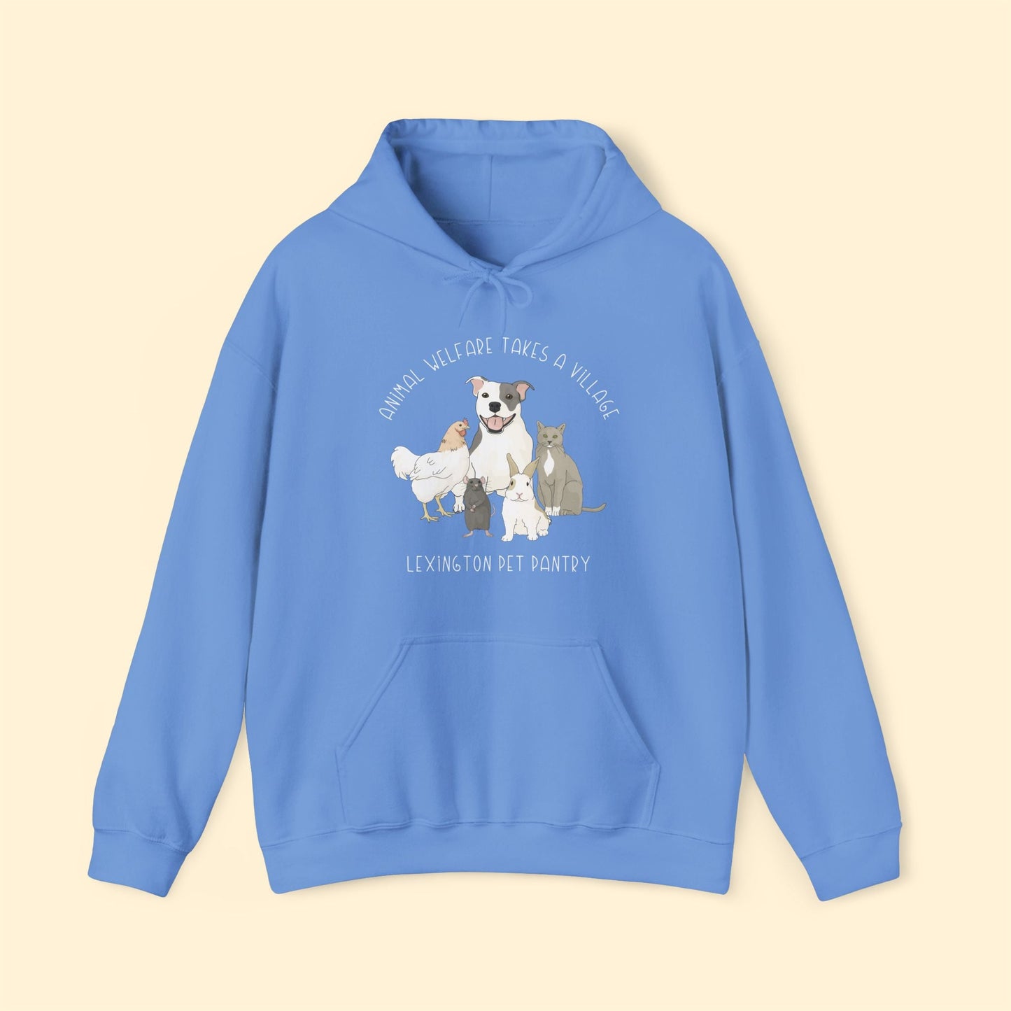 Hooded Sweatshirt | FUNDRAISER | Lexington Pet Pantry | It Takes A Village - Detezi Designs - 30832978738026573148