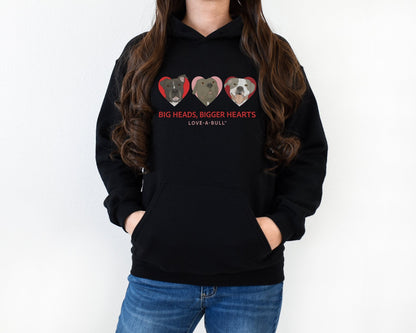 Hooded Sweatshirt | FUNDRAISER | Love - A - Bull - Detezi Designs - 31458222647534668518