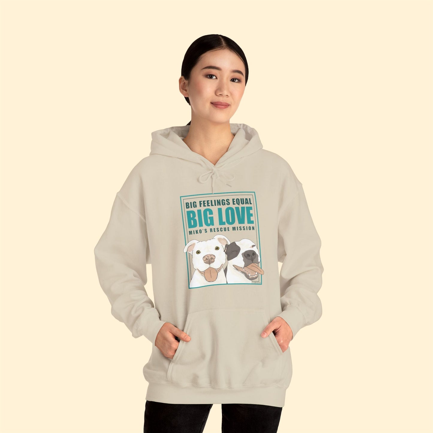 Hooded Sweatshirt | FUNDRAISER | Miko's Rescue Mission - Detezi Designs - 96539375759200820637